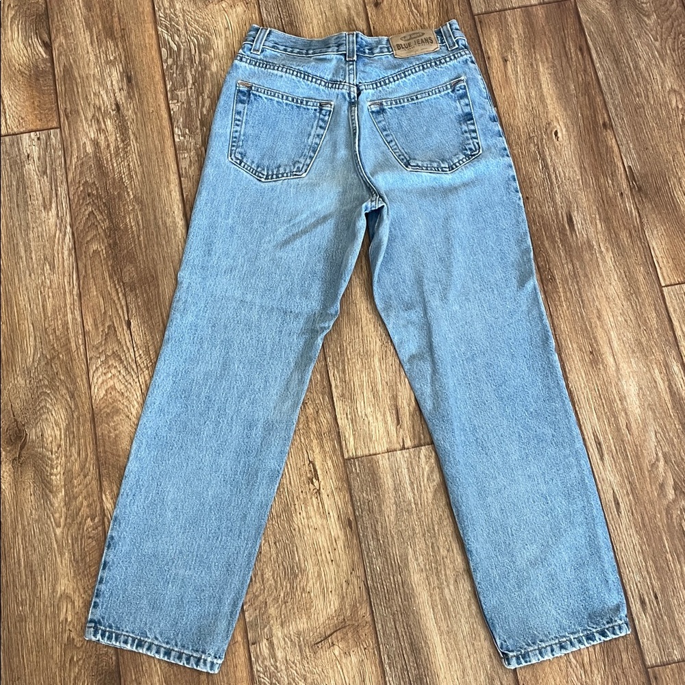 Vintage Old Navy Denim Blue Jeans Woman Size 8 Short - Picture 2 of 11
